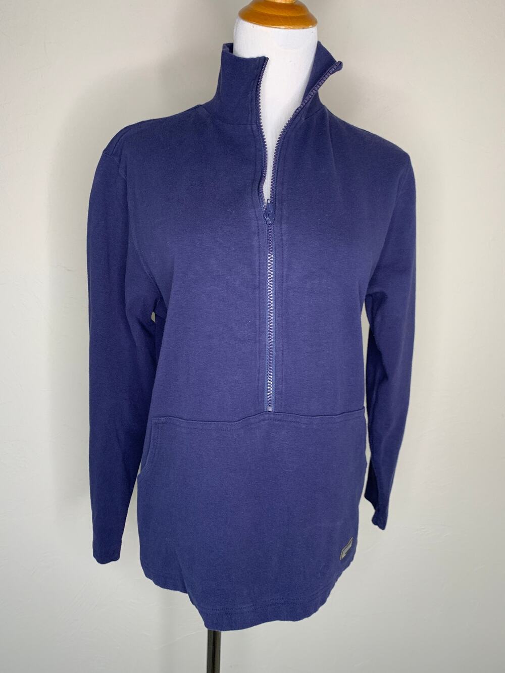 Vintage Northern Reflections Blue Pullover 1/2 Zip Sz Medium